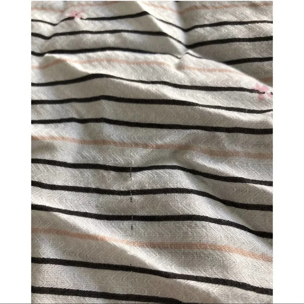 Caslon Nordstrom White Floral XS Blouse - Picture 7 of 8